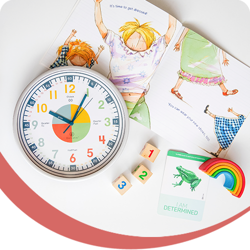 Quick and easy visual support for your child to learn analog time.