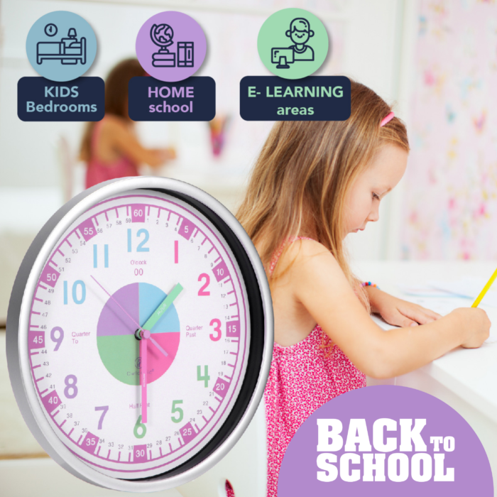 Back to School Time Teaching Clock