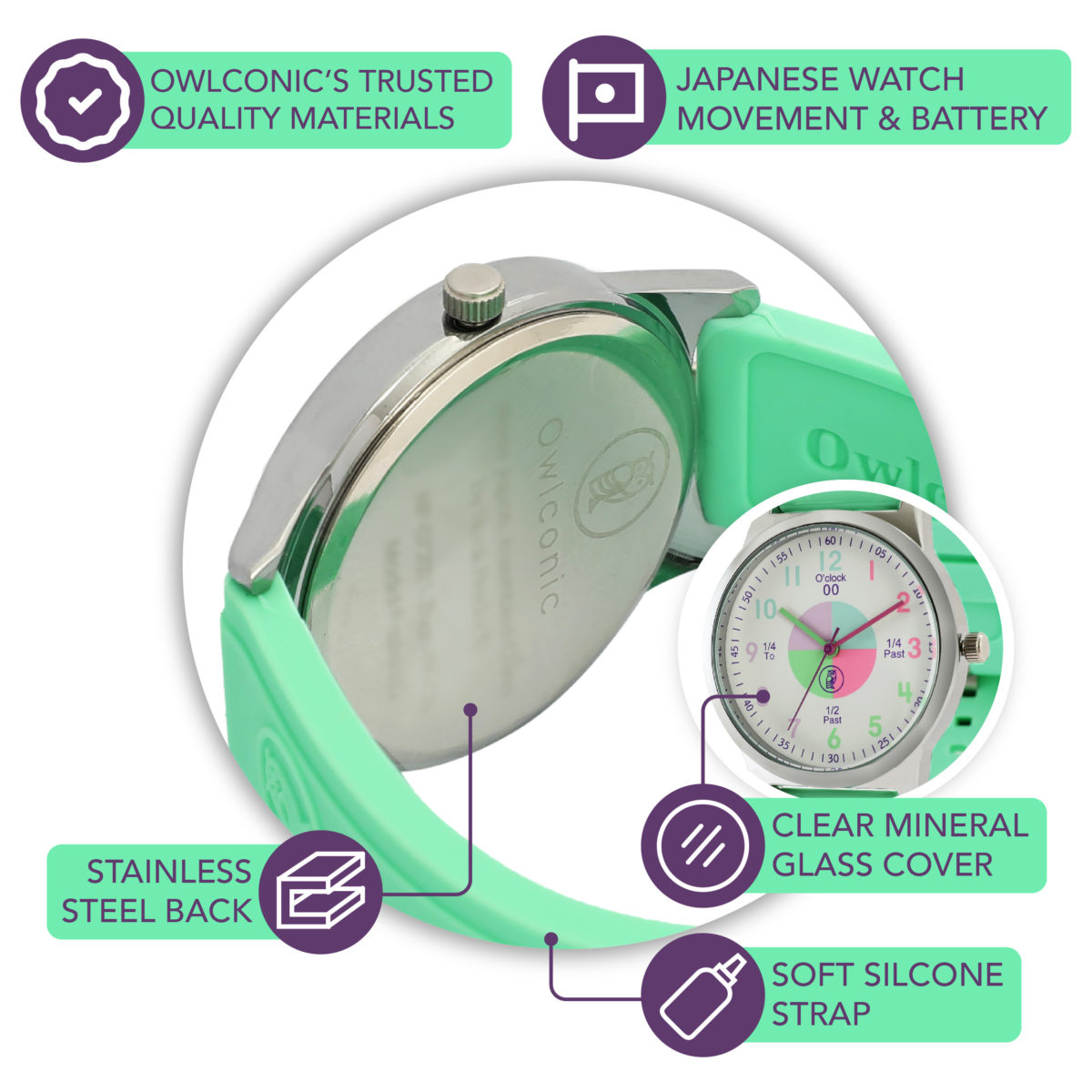 Time Teaching Watches for Children - Time Learning Watch