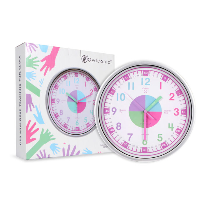 Pastel Time Teaching Clock
